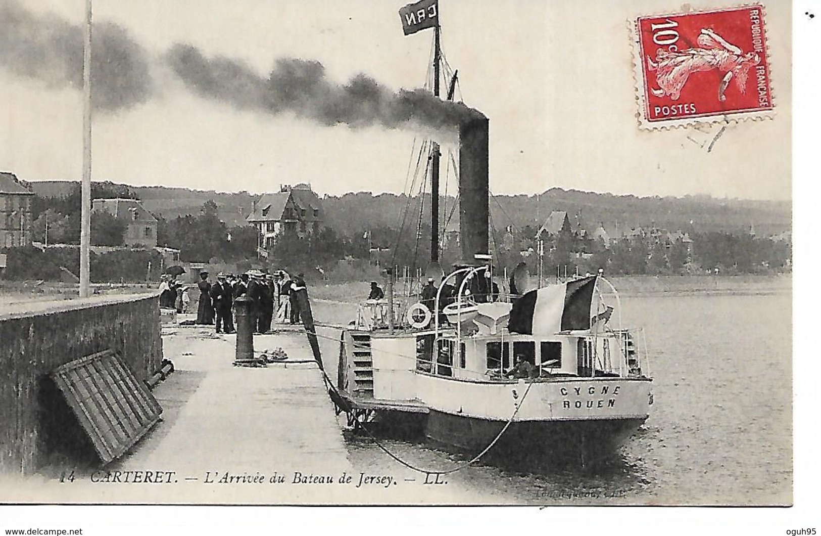 Bâteau - Le CYGNE - L'Arrivée Du Bateau De Jersey - CARTERET (50) - Autres & Non Classés