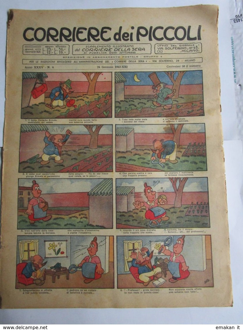 # CORRIERE DEI PICCOLI N 4 / 1943 - Corriere Dei Piccoli