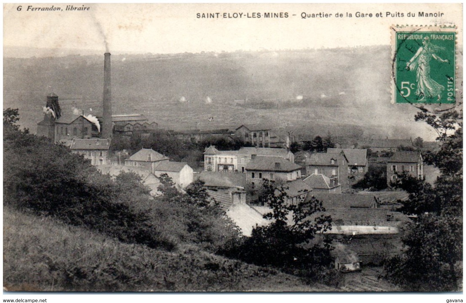 63 SAINT-ELOY-les-MINES - Quartier De La Gare Et Puits Du Manoir - Saint Eloy Les Mines