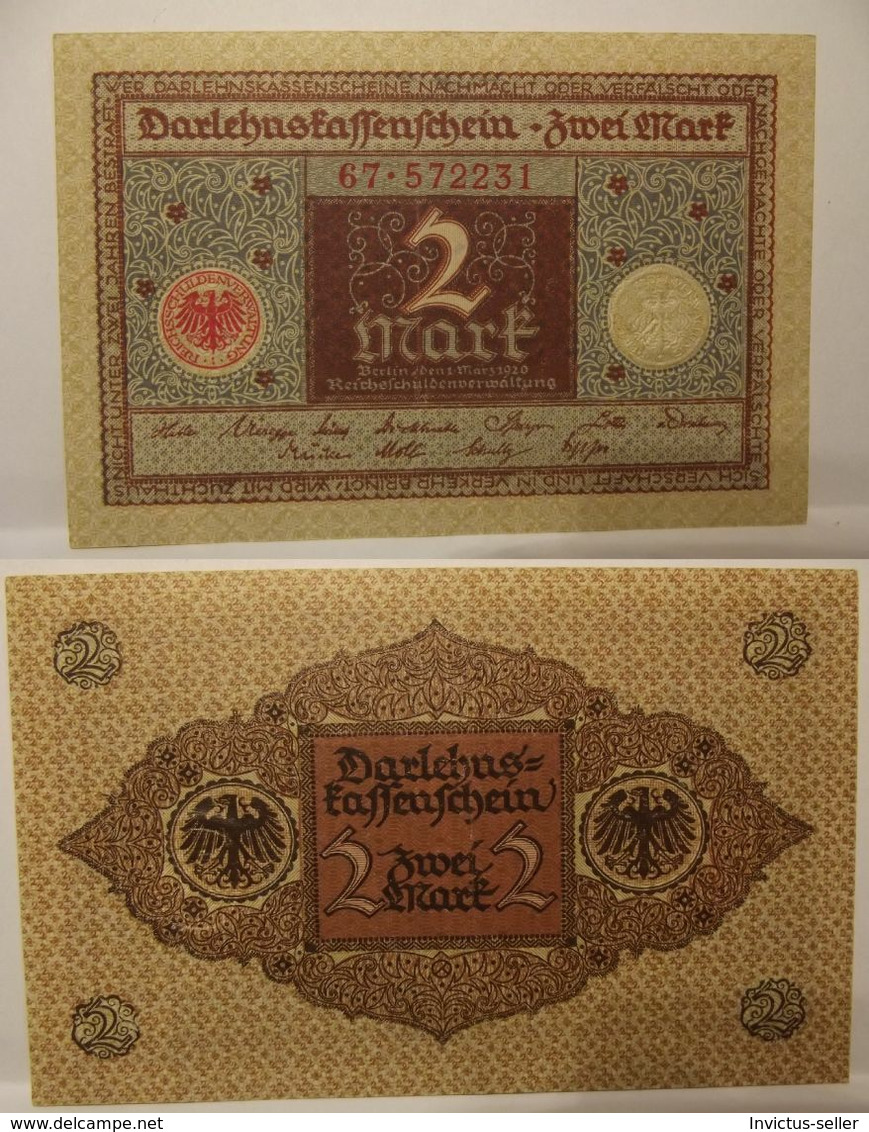 1920  GERMANIA REPUBBLICA DI WEIMAR BANCONOTE TEDESCA  20  MARK GERMANY BANKNOT BILLET DE BANQUE ALLEMAND - 20 Mark