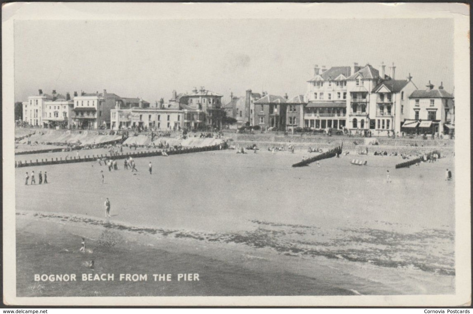 Bognor Beach From The Pier, Sussex, C.1940s - Richards Postcard - Bognor Regis