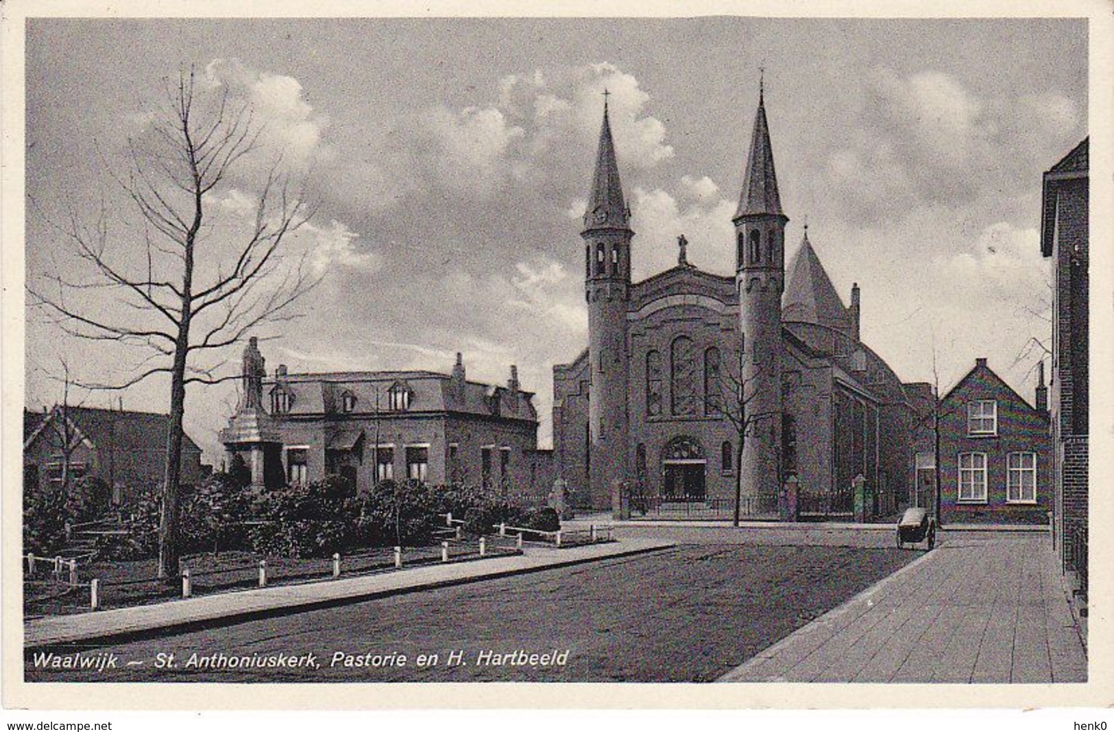 Waalwijk St. Anthoniuskerk Met Pastorie En H. Hartbeeld TM1138 - Waalwijk