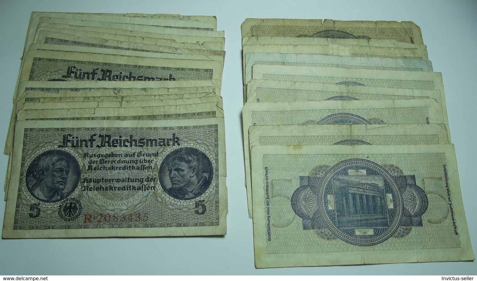 1937 GERMANIA TERZO REICH THIRD REICH BANCONOTE TEDESCA 5 MARK GERMANY BANKNOT BILLET DE BANQUE ALLEMAND TROISIÈME REIC - 5 Reichsmark