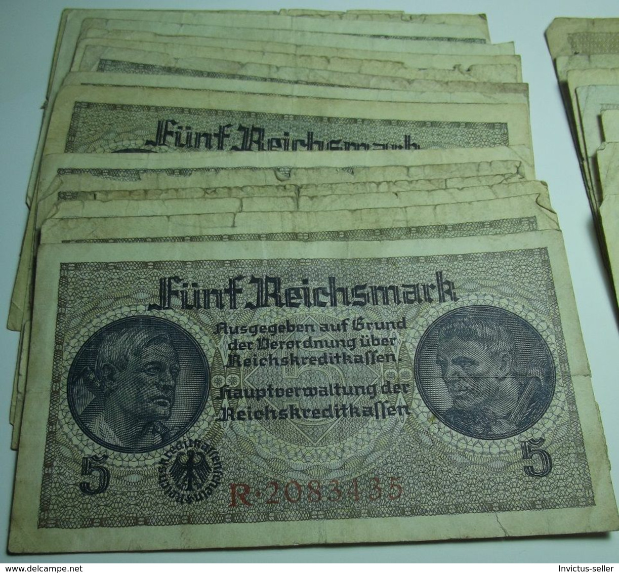 1937 GERMANIA TERZO REICH THIRD REICH BANCONOTE TEDESCA 5 MARK GERMANY BANKNOT BILLET DE BANQUE ALLEMAND TROISIÈME REIC