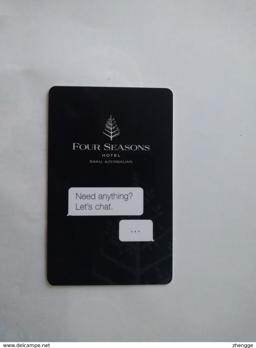 Azerbaijan Hotel Key, Four Seasons Hotel Baku,  (1pcs) - Cartas De Hotels