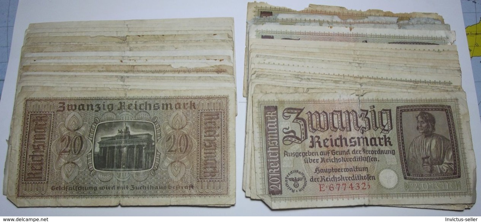 1937 GERMANIA TERZO REICH THIRD REICH BANCONOTE TEDESCA 5 MARK GERMANY BANKNOT BILLET DE BANQUE ALLEMAND TROISIÈME REIC - 20 Reichsmark