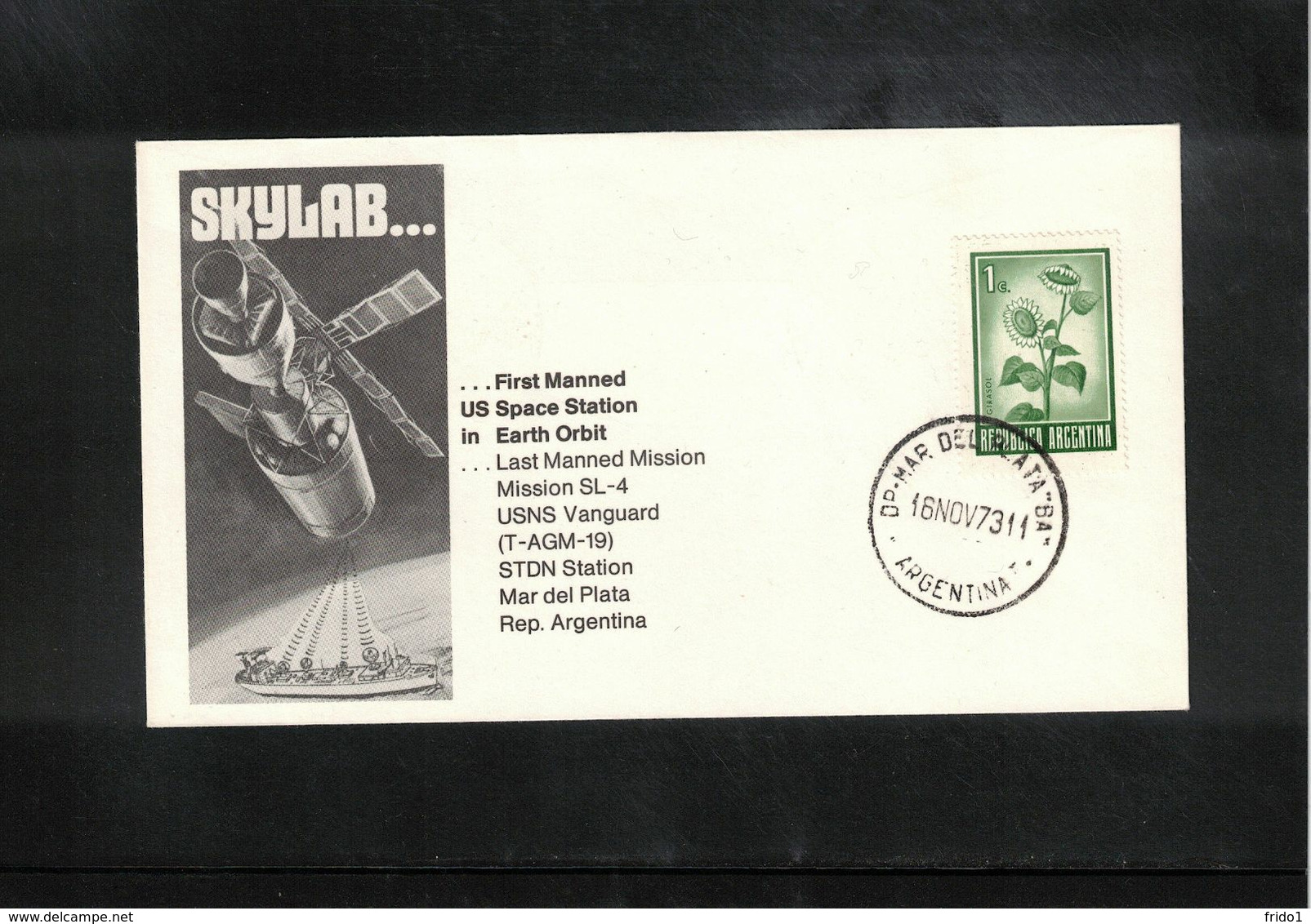 Argentina 1973 Space / Raumfahrt Skylab Interesting Cover - North  America