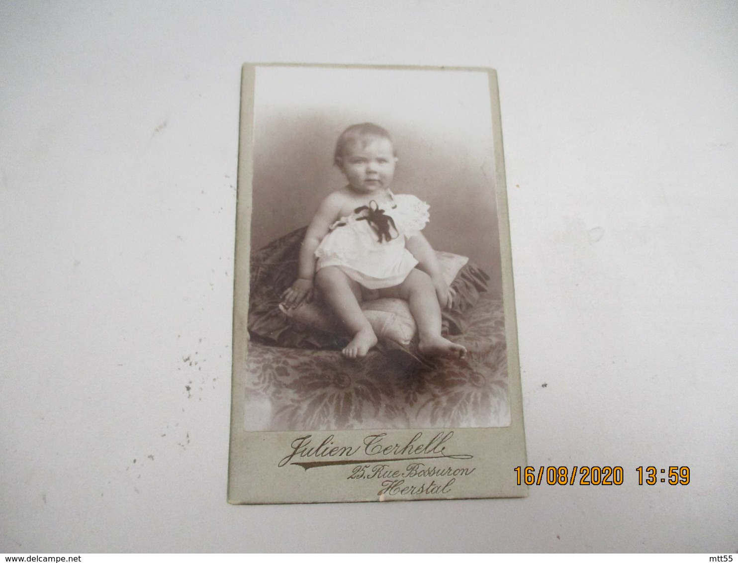 Herstal Cliche Photo  Julien Terhelle  Portrait Bebe Cdv - Anonyme Personen