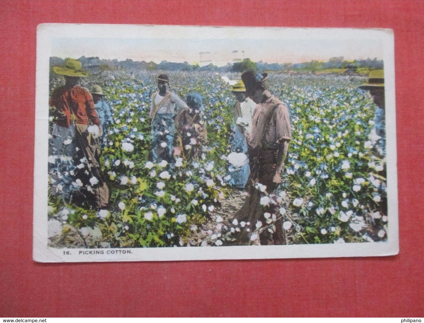 Black Americana Picking Cotton    Ref 4302 - Black Americana