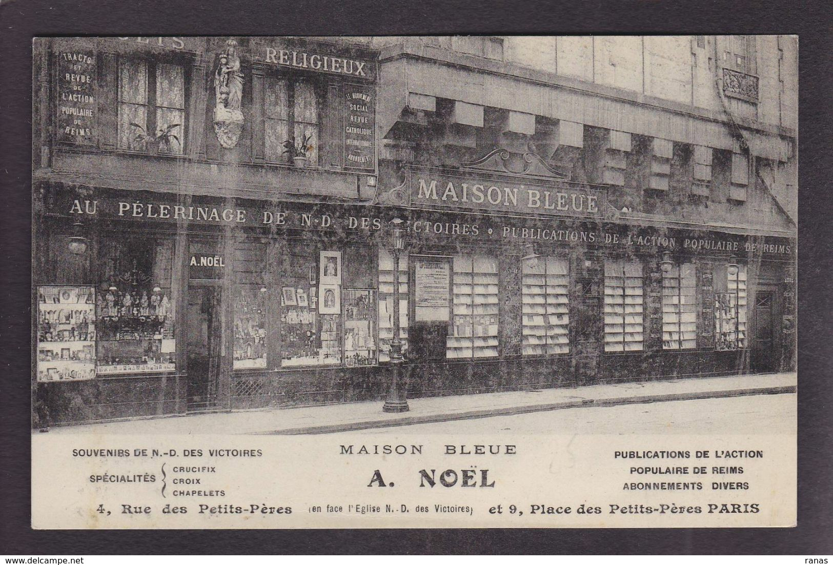 CPA Paris 75 Arrondissement 2 E Non Circulé Commerce Shop Devanture Magasin Reims - Paris (02)