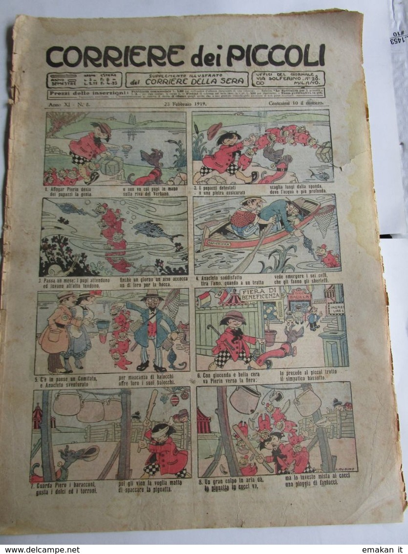#  CORRIERE DEI PICCOLI N 8 / 1919 - Corriere Dei Piccoli