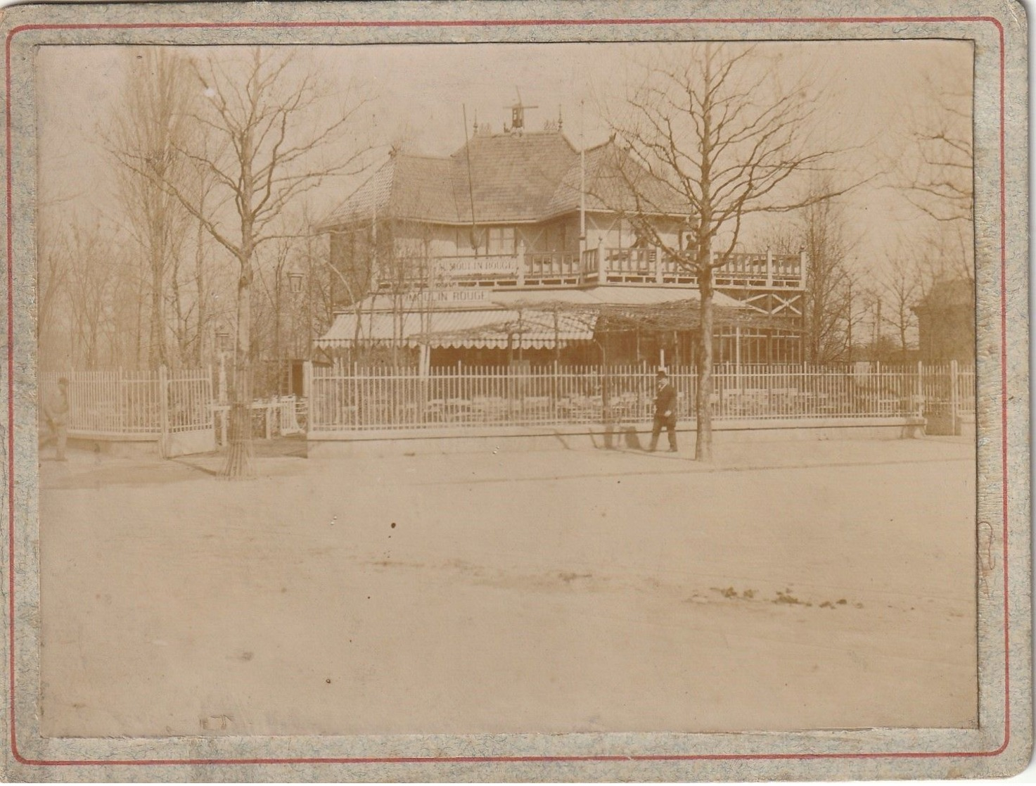 Photo Ancienne 110 Mm X 80 Mm Sur Carton - Mai 1901 - Le Moulin Rouge  Lambersart 59 (Nord)  - Scan R/V - Places