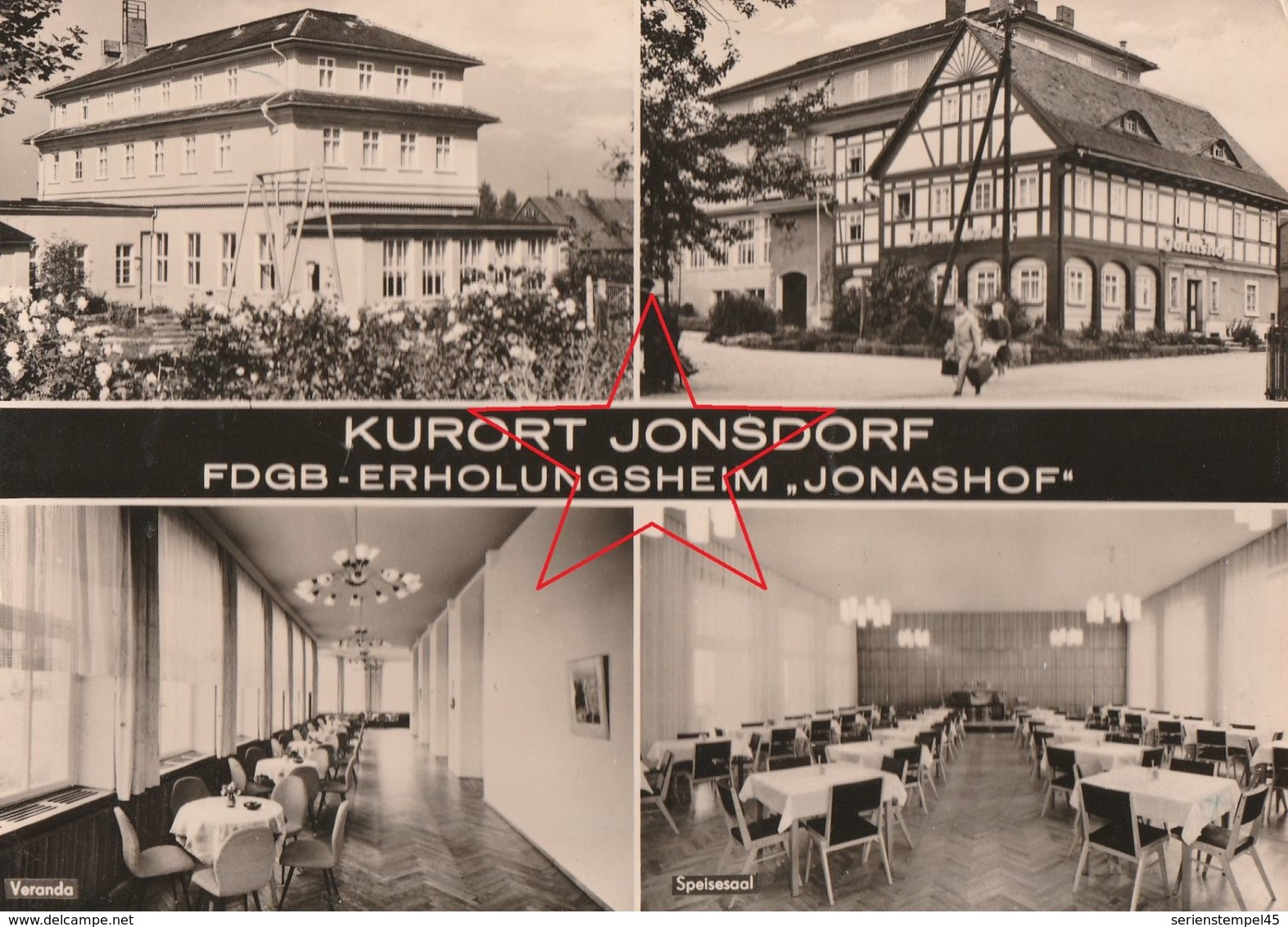 Ansichtskarte Jonsdorf FDGB Erholungsheim Jonashof Olbersdorf Lk Görlitz S/w - Goerlitz