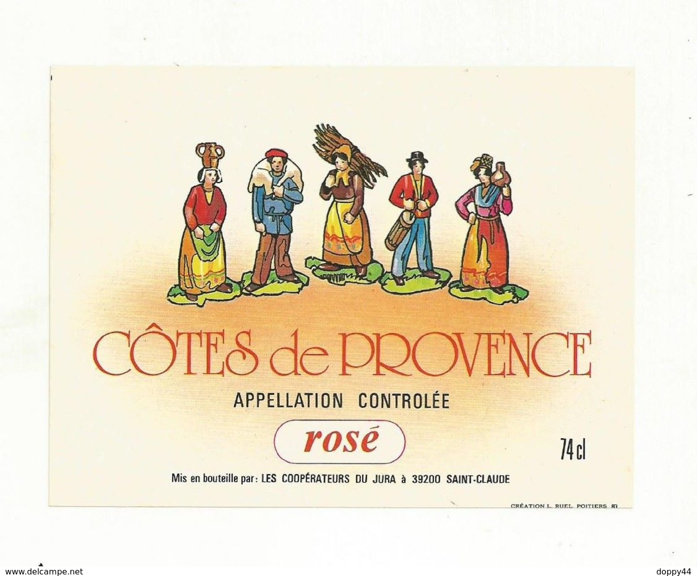 ETIQUETTE DE VIN  ROSE COTE DE PROVENCE  NEUVE . - Rosé (Schillerwein)