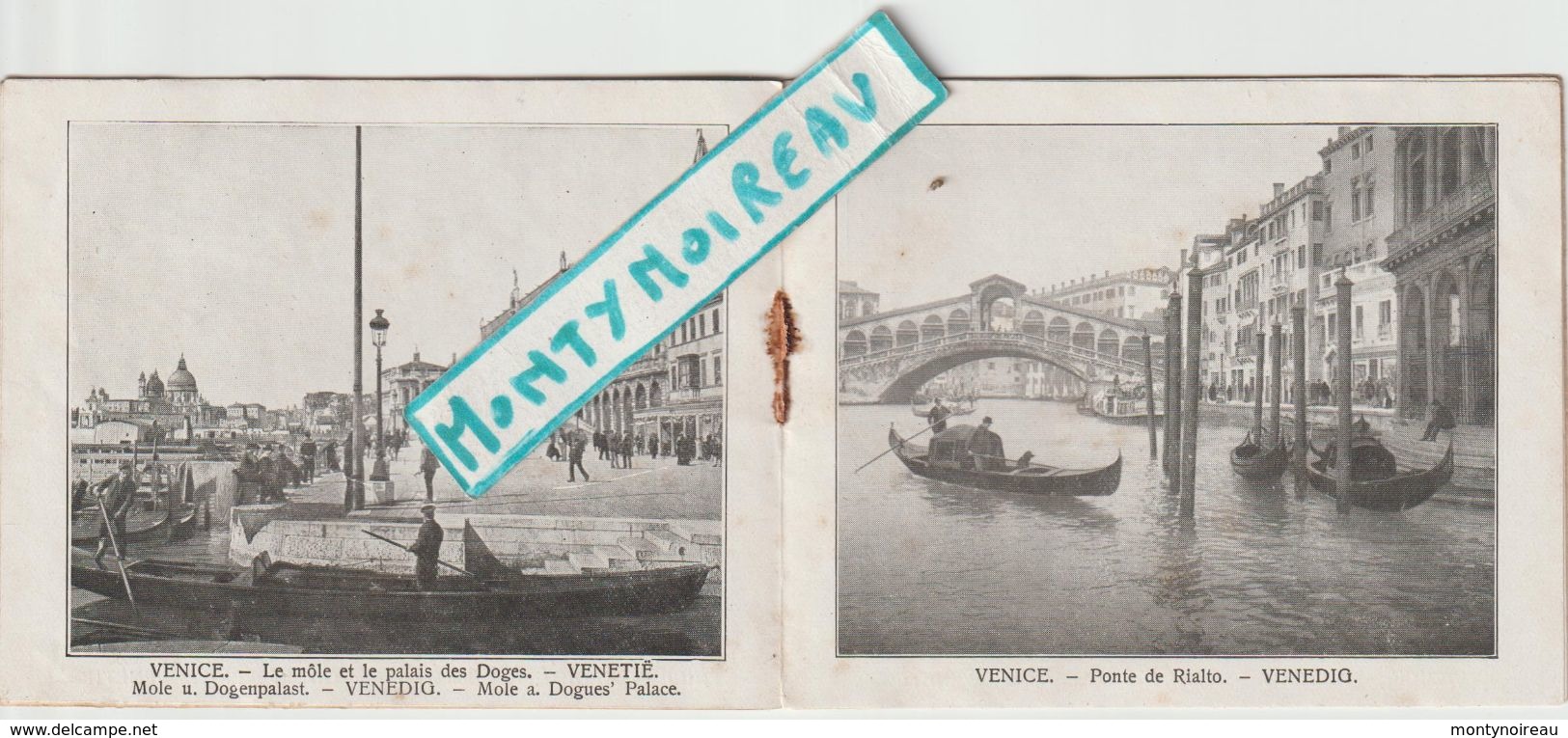 V P :  Carnet  Image  Italie  De VENISE-Venice,Venizia , Num 12  Cocoa Bensdorp's ( Amsterdam-paris) - Unclassified