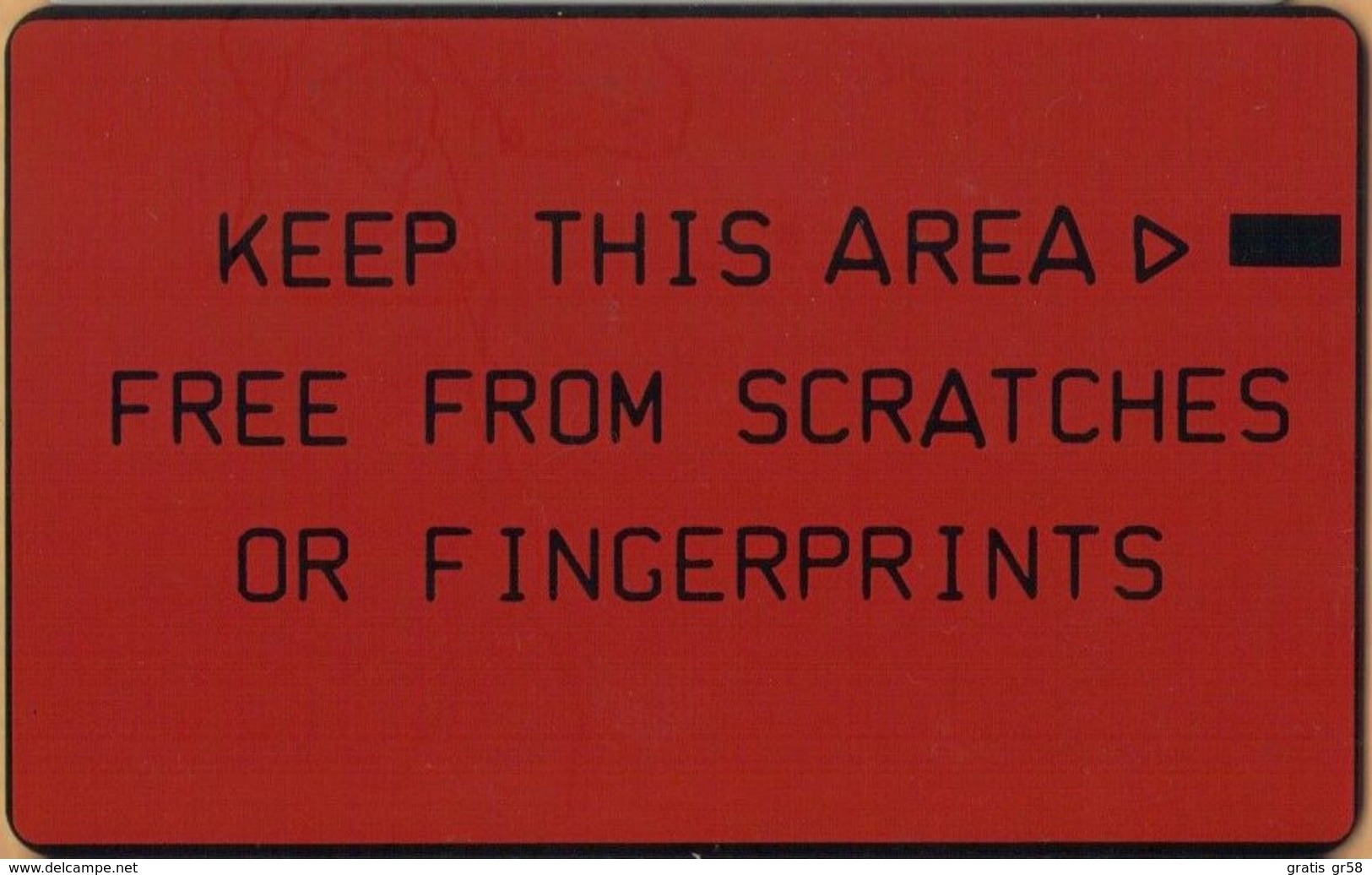 United Kingdom - BTT006 Test Card, L&G, Red / Polished Silver, Marks On Surface, As Scan - BT Engineer BSK Service Test Issues