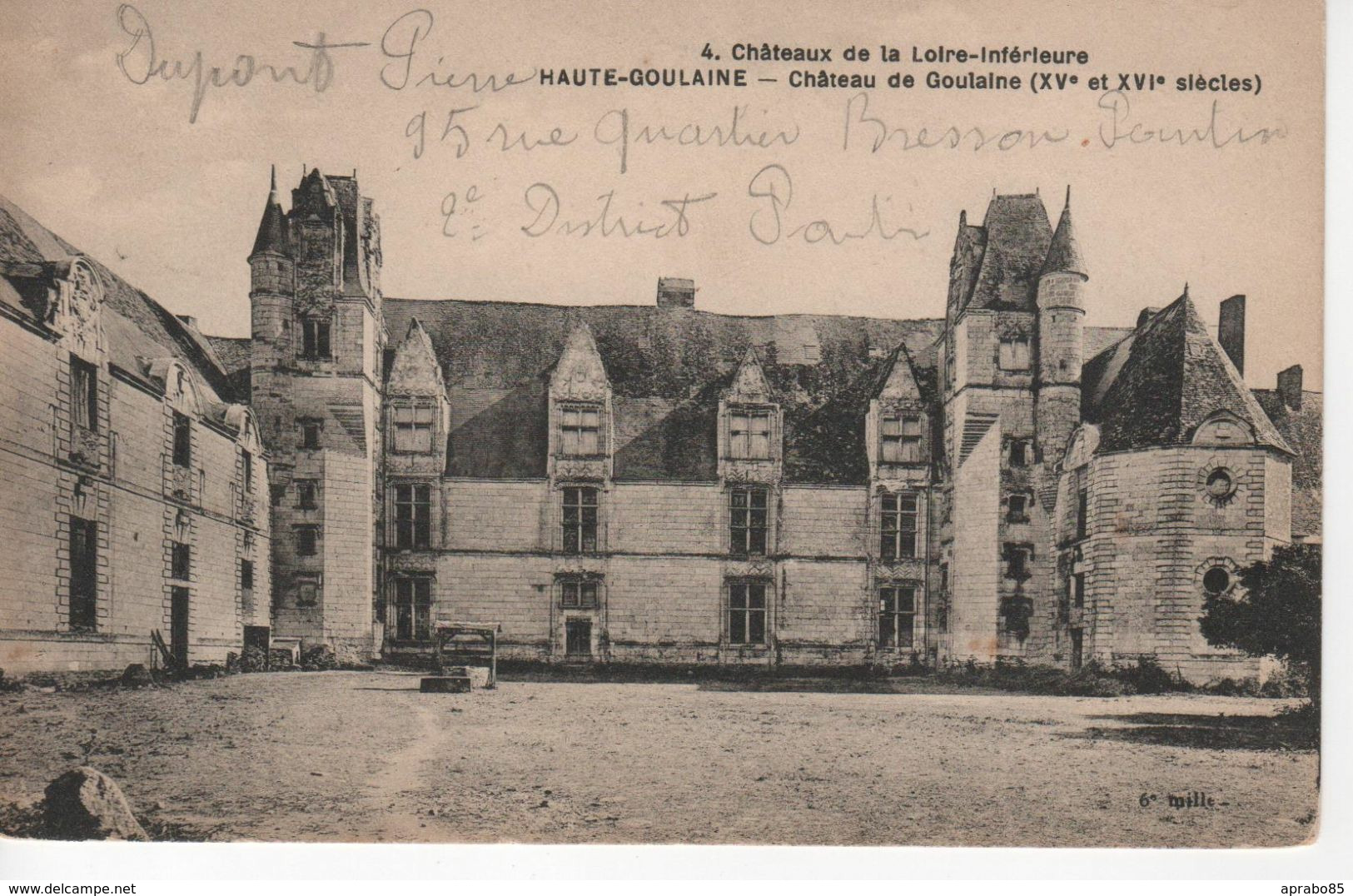 N°4 HAUTE-GOULAINE - Château De Goulaine ( XVe Et XVIe Siècles) - Haute-Goulaine