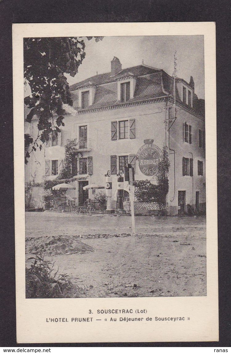 CPA Lot 46 Sousceyrac Hôtel Prunet Non Circulé - Sousceyrac