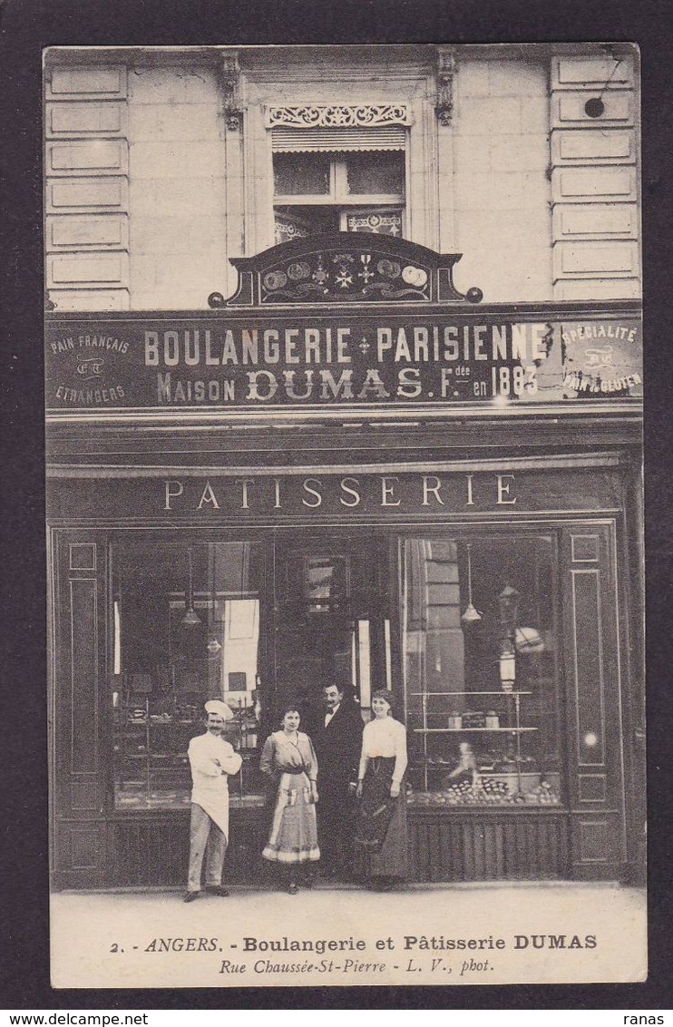 CPA Maine Et Loire 49 Angers Commerce Shop Devanture Magasin Boulangerie écrite - Angers