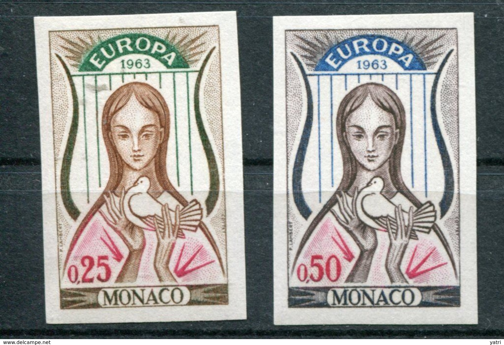 Monaco (1963) - Europa Cept - Non Dentellati ** - Neufs