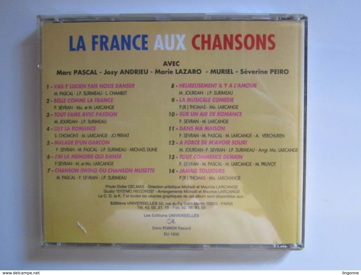 CD LA FRANCE AUX CHANSONS - Compilaties