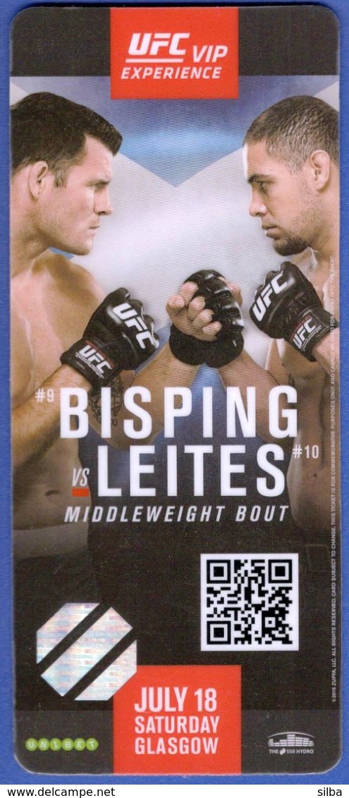 Scotland Glasgow / Martial Arts / Accreditation / UFC VIP Experience Fight Pass / Bisping - Leites, Middleweight Bout - Gevechtssport