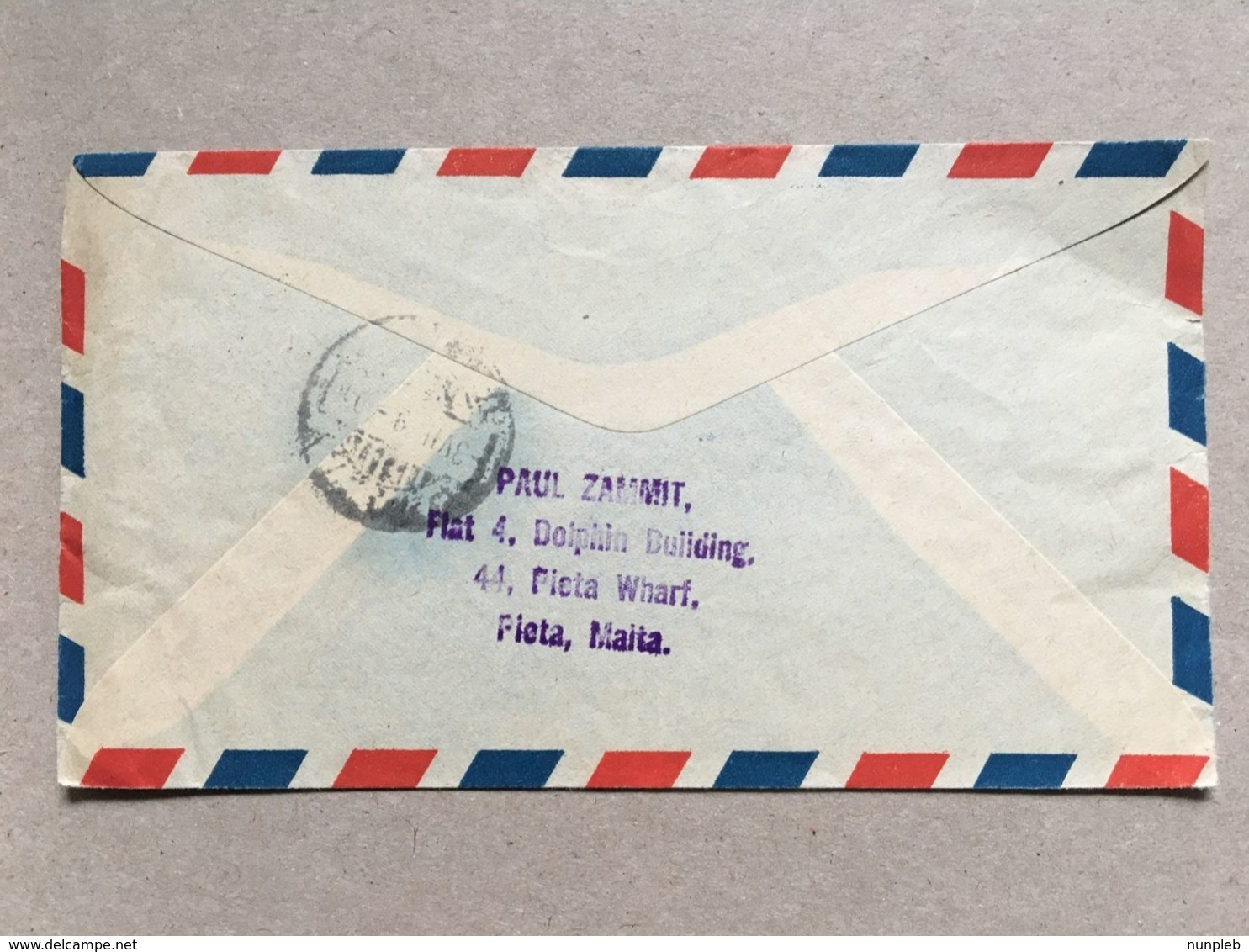 MALTA George VI Air Mail Cover Pieta To Tehran Iran - Malta (...-1964)