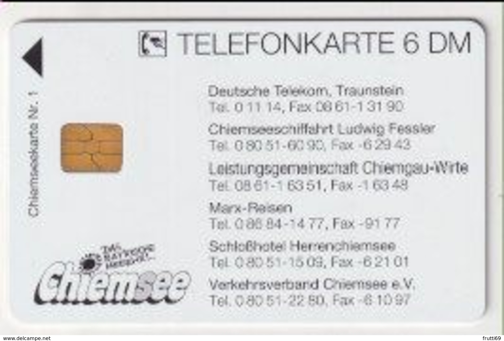 TK 26619 GERMANY - Chip O2995 12.94 Chiemsee 10 000 Ex. - O-Series : Séries Client