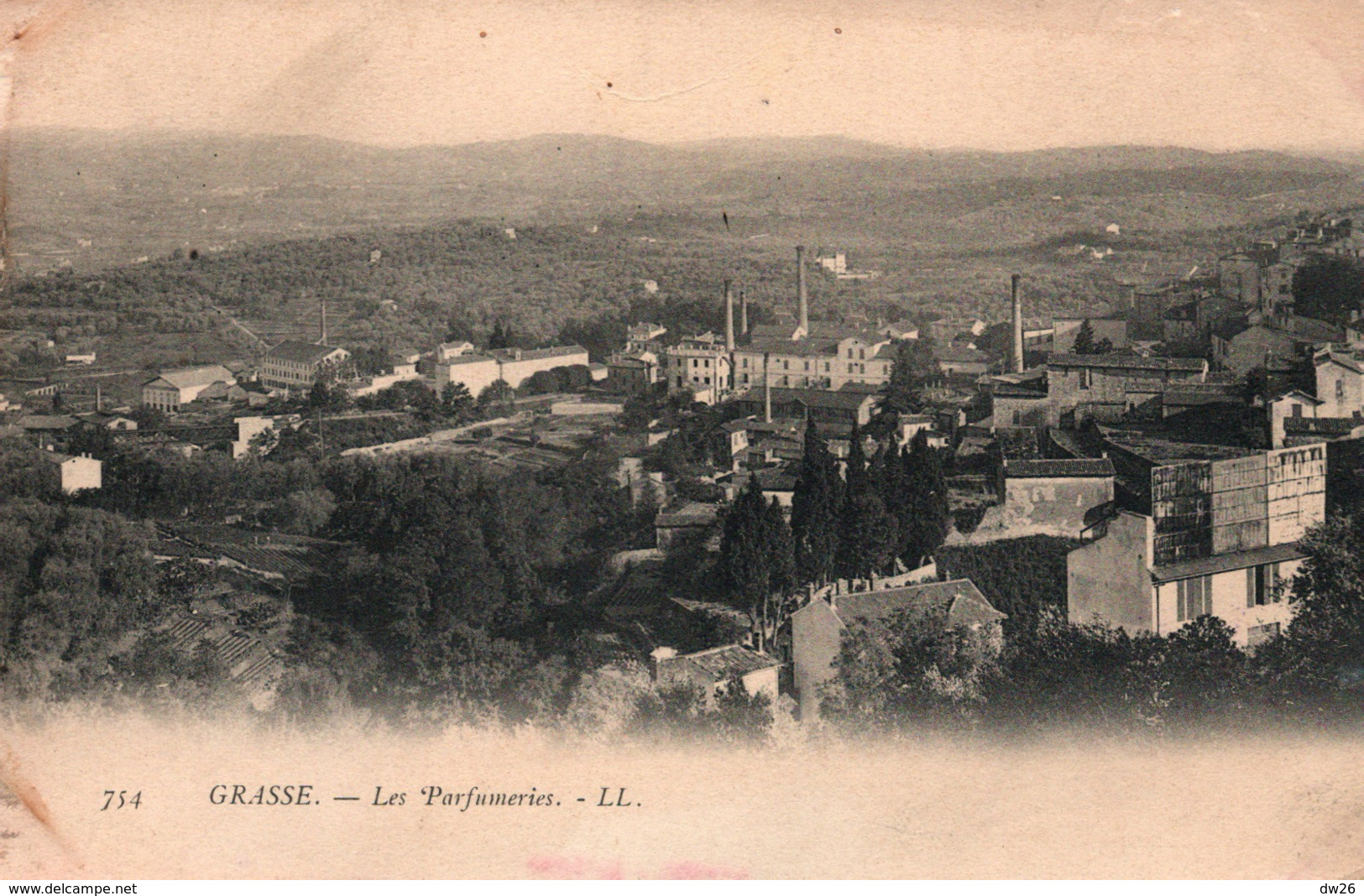 Grasse - Les Parfumeries - Tampon Agence De Publicité M. Bernard - Carte LL N° 754 Non Circulée - Grasse