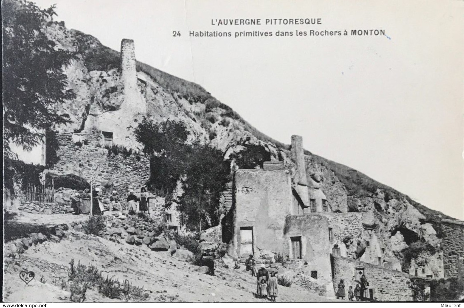 63 PUY DE DOME - MONTON - Habitations Primitives Dans Les Rochers à Monton - Veyre Monton