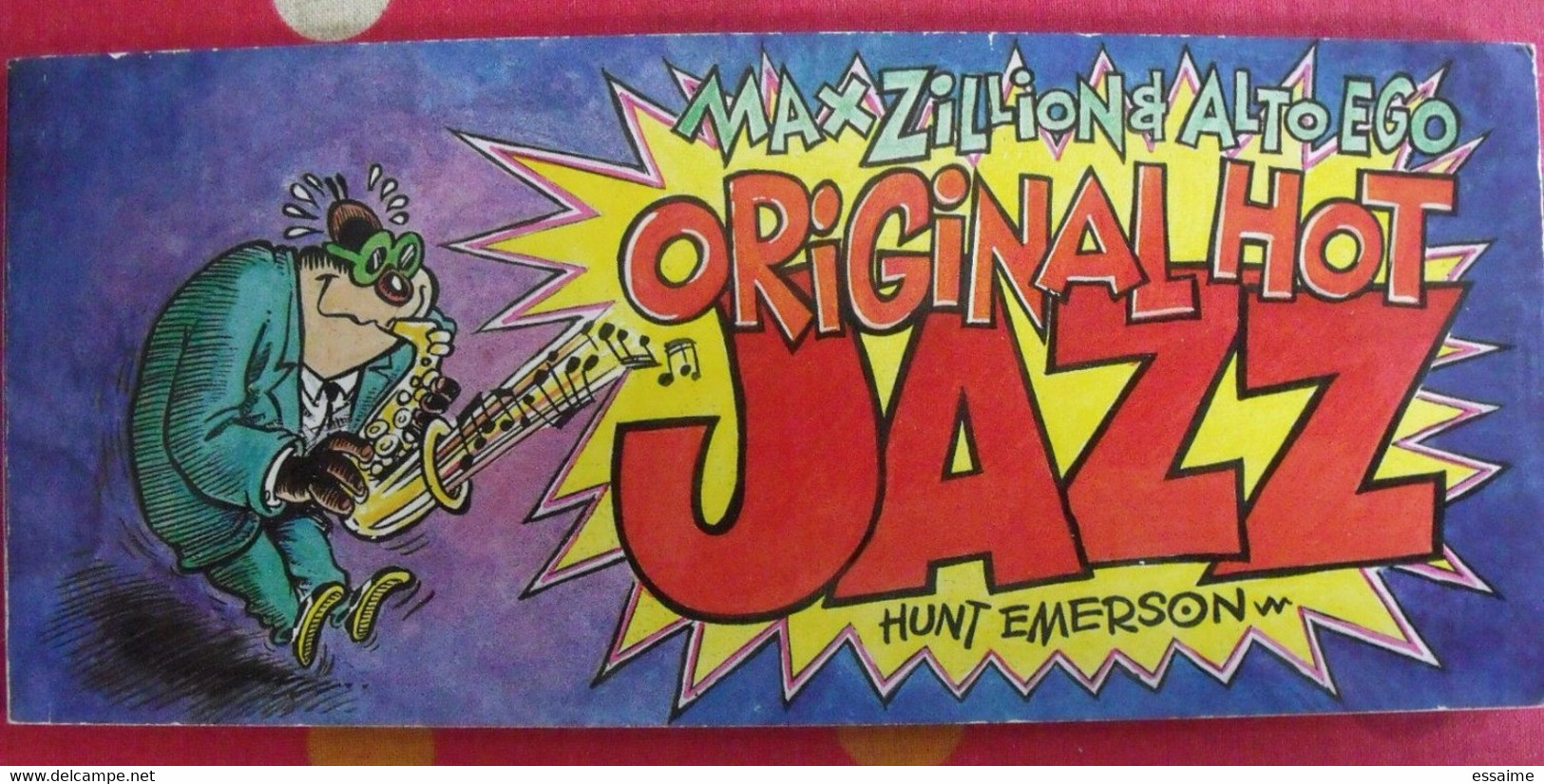 Max Zillion & Alto Ego; Original Hot Jazz. Hunt Emerson. Stakhano 1995. - Planches Et Dessins - Originaux