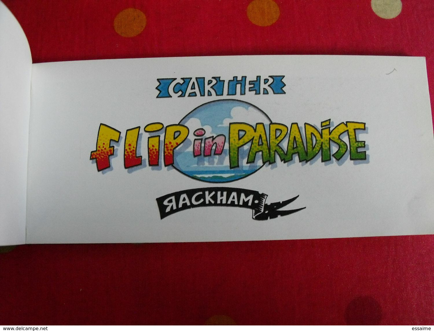 Flip In Paradise. Cartier. Rackham 1990. Idem Stakhano - Originele Tekeningen