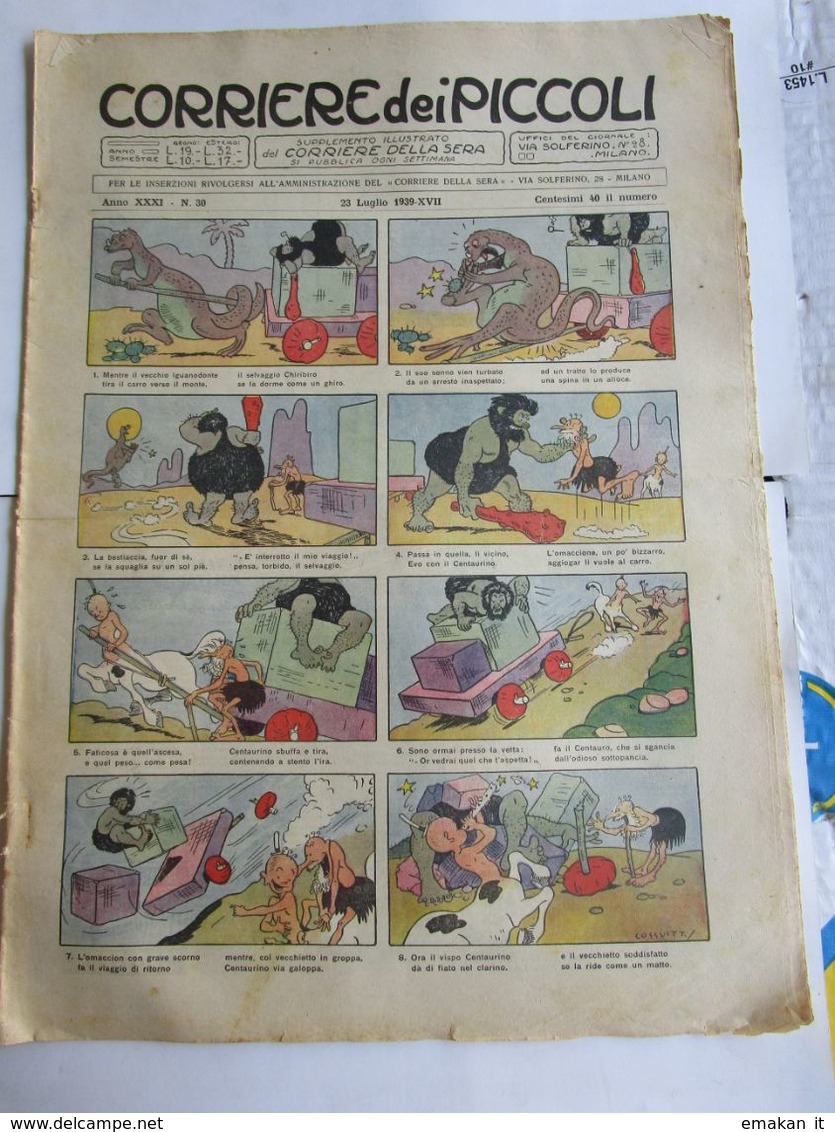 # CORRIERE DEI PICCOLI N 30 / 1939 - Corriere Dei Piccoli