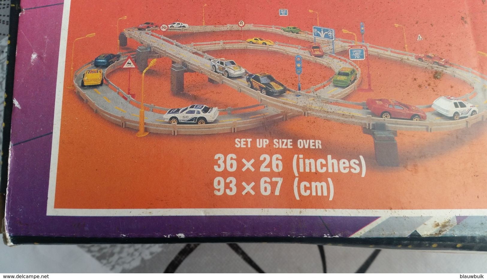 Vintage Blue Box Toys Route 88 Road Track System (autobaan) - Andere & Zonder Classificatie