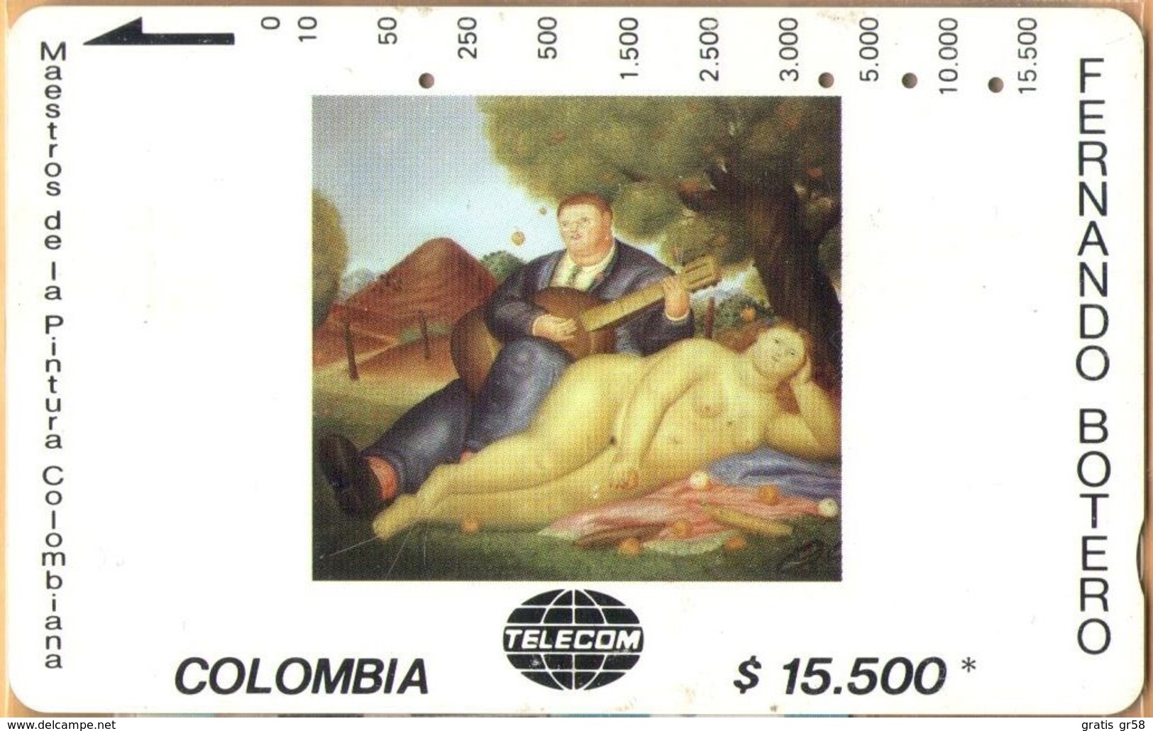 Colombia - CO-MT-30, Tamura, Concierto Campestre, Fernando Botero, Art, 15,500 $, Used As Scan - Colombia