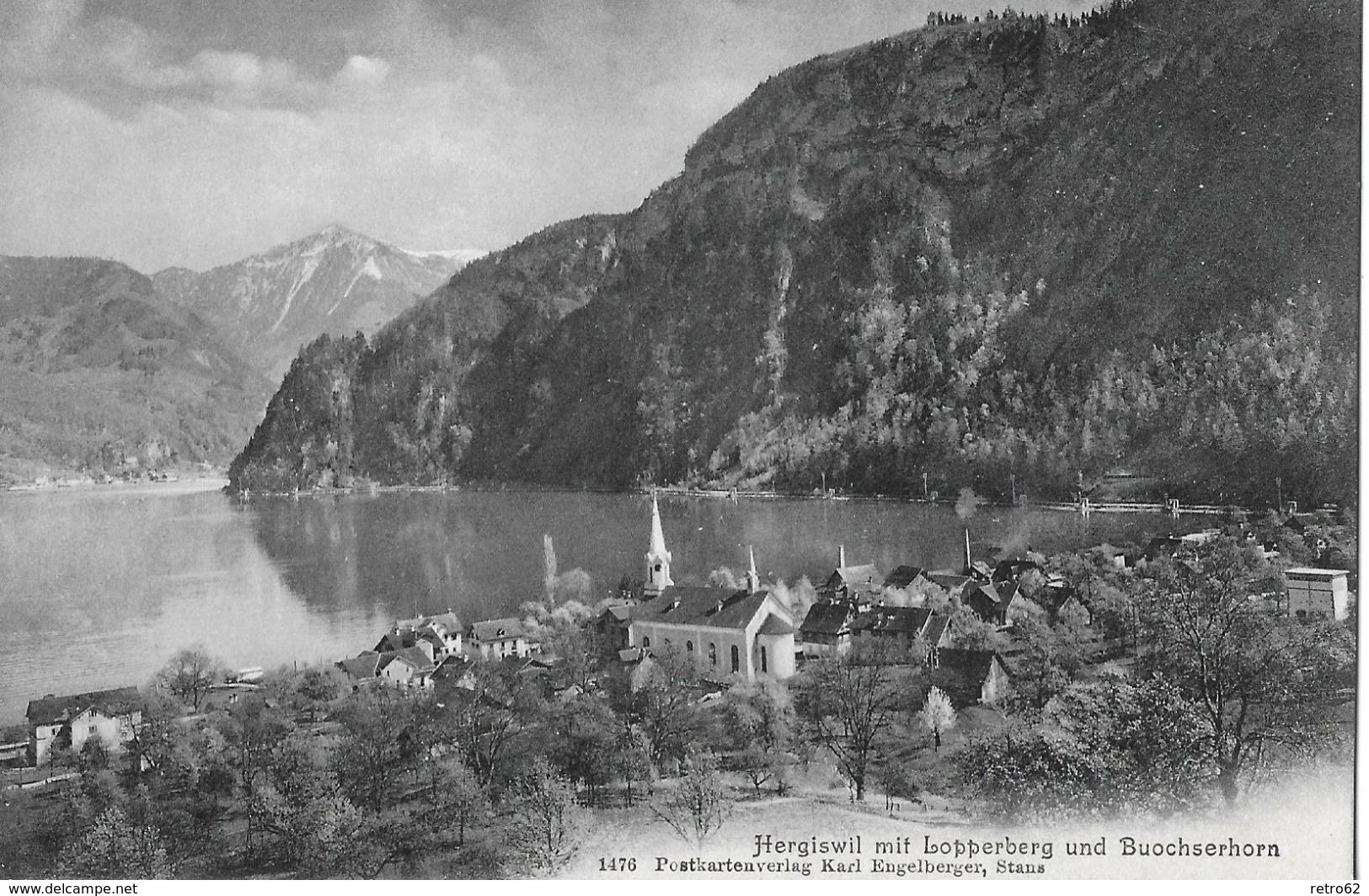 HERGISWIL → Ansicht Gegen Den Lopperberg Und Das Buochserhorn Anno 1908 - Buochs