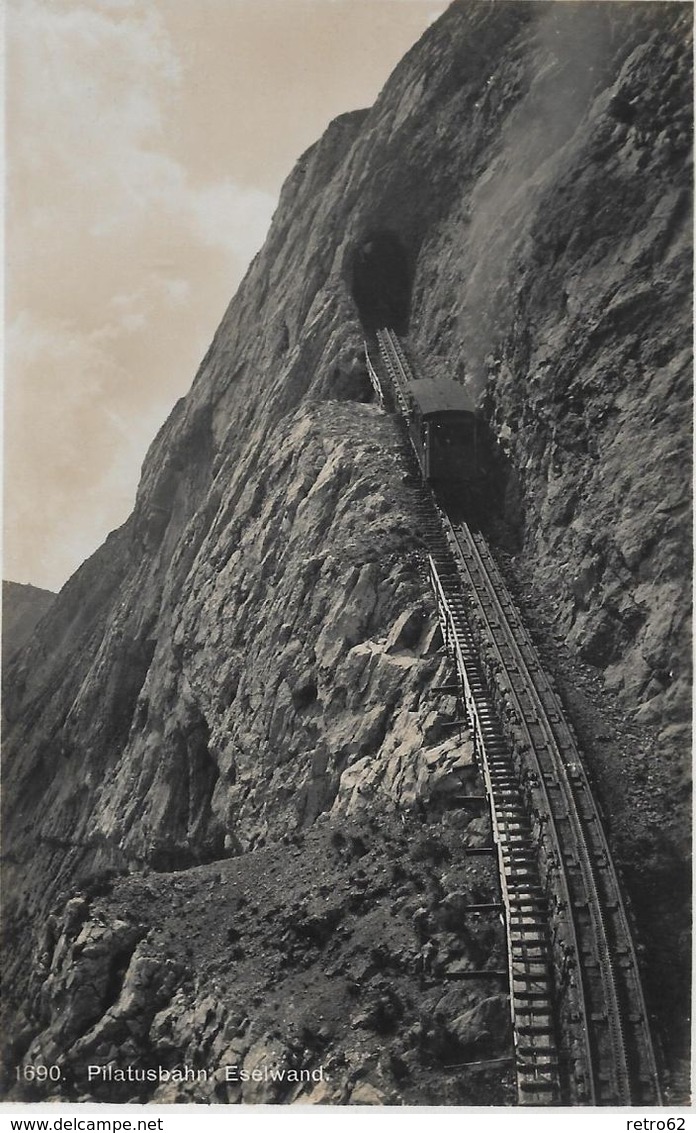 PILATUSBAHN → Bahn In Der Eselwand Fotokarte Ca.1935 - Otros & Sin Clasificación