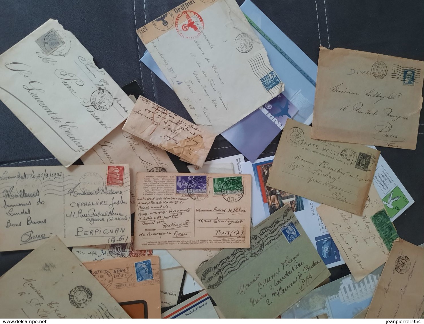 Lettres Et Cartes Postal Anciennes - Colecciones (en álbumes)