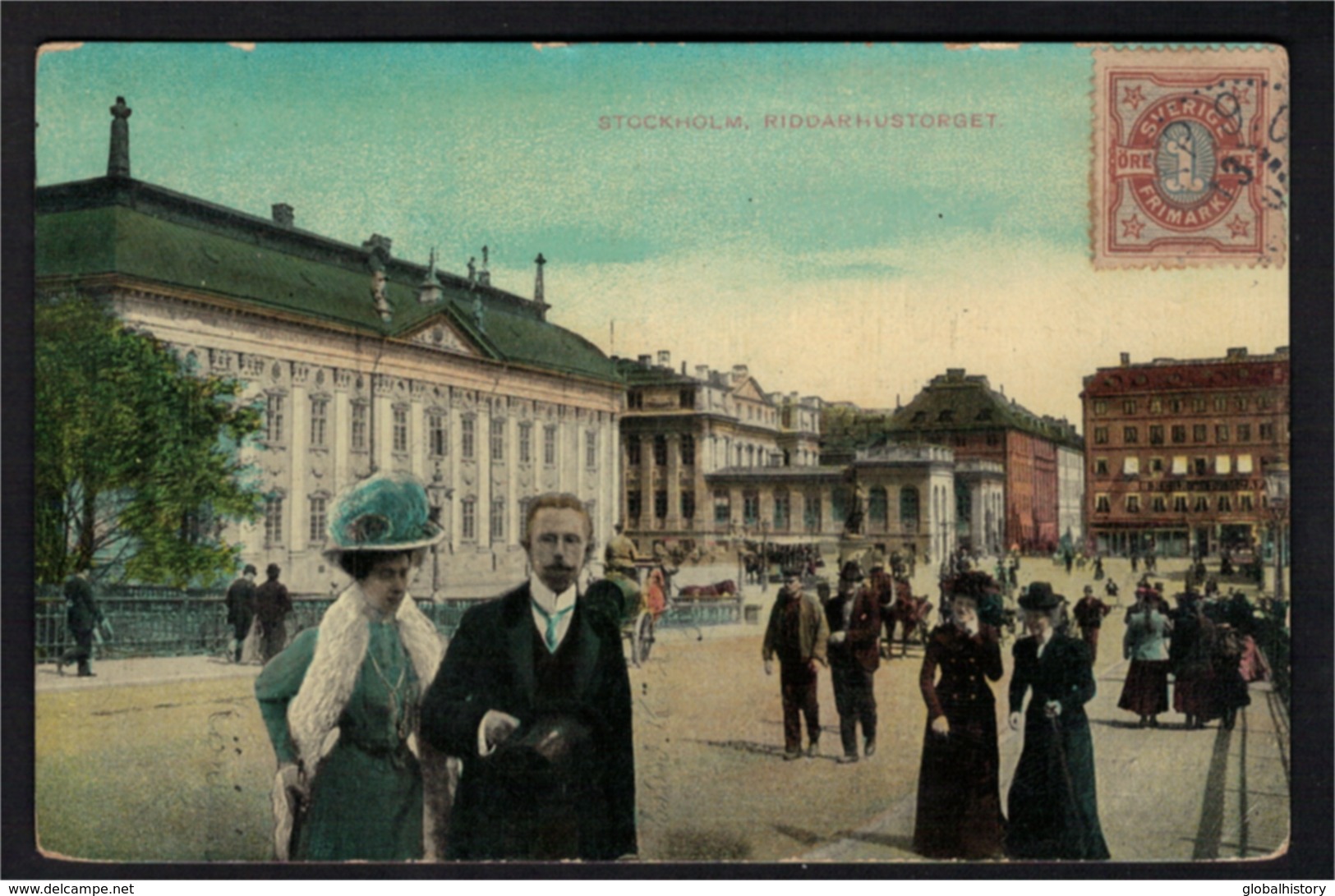 DG1074 - SWEDEN - STOCKHOLM - RIDDARHUSTORGET - BUSY STREET SCENE - Sweden