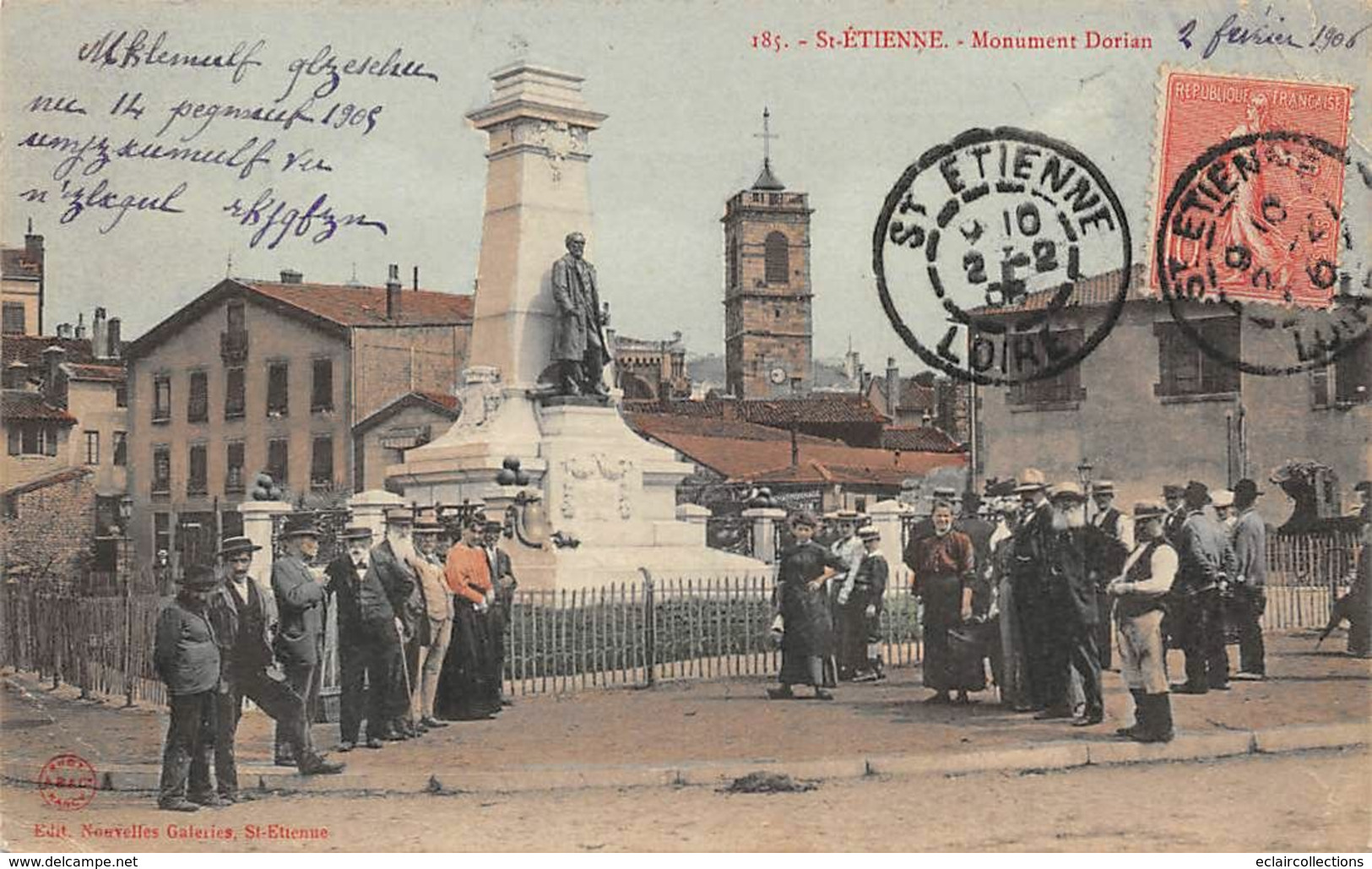 Saint Etienne      42          Monument Dorian    - Petit Pli  -     (voir Scan) - Saint Etienne