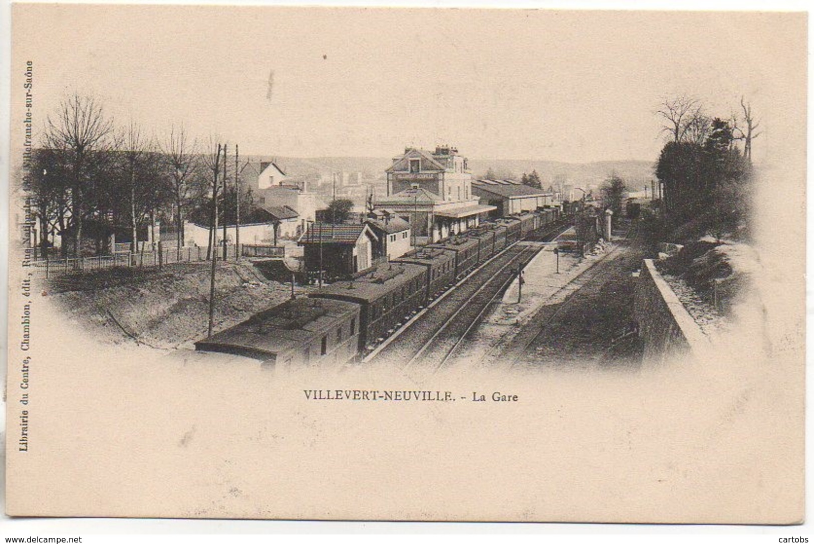 69 VILLEVERT-NEUVILLE  La Gare - Estaciones Con Trenes