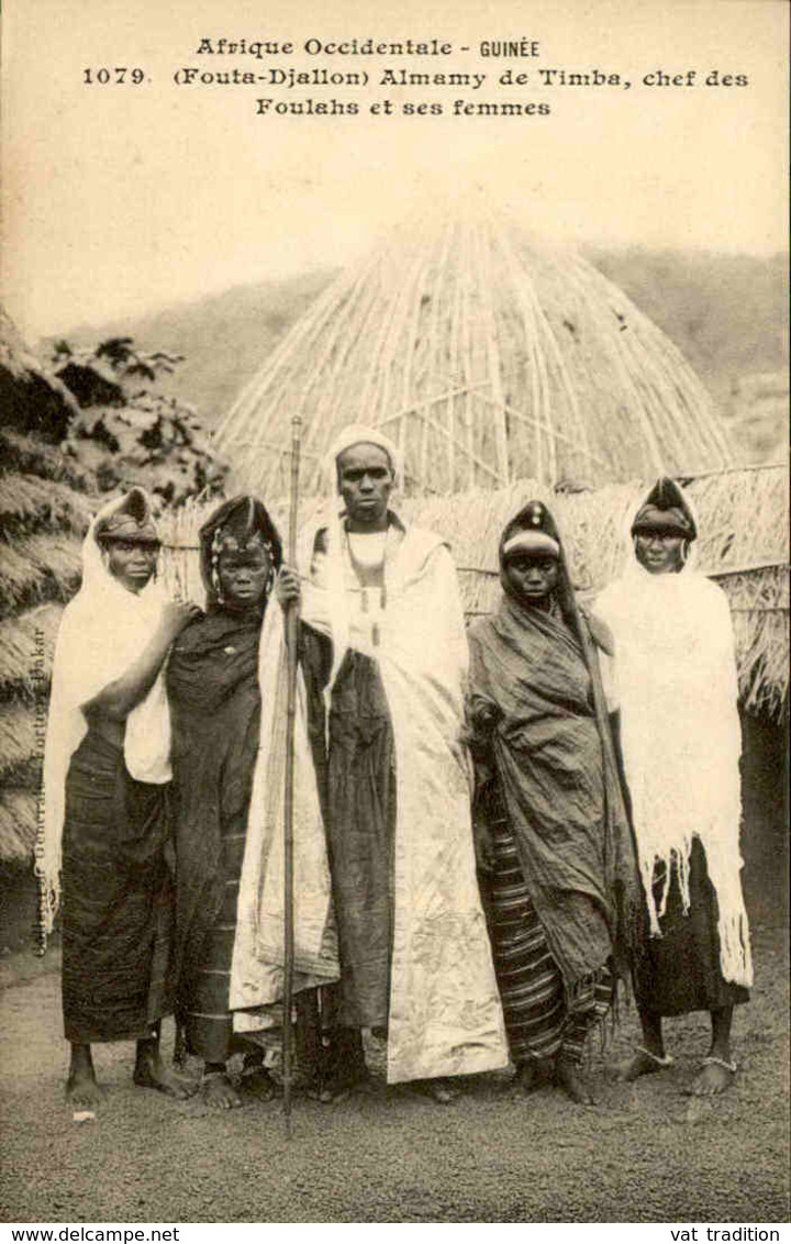 GUINÉE - Carte Postale - Fouta Djallon - Almany De Timba , Chef Des Foulahs Et Ses Femmes - L 68174 - Guinée Française