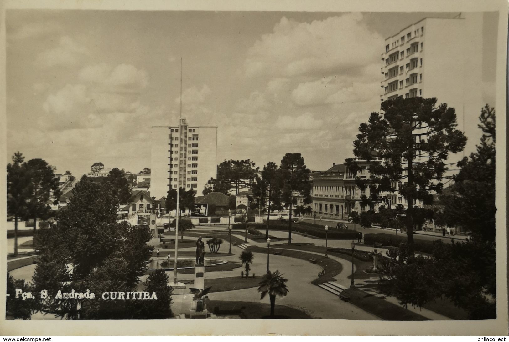 Brasil - Curitiba // Carte Photo - RPPC // Praca S. Andrada( Wessel) 19?? - Curitiba