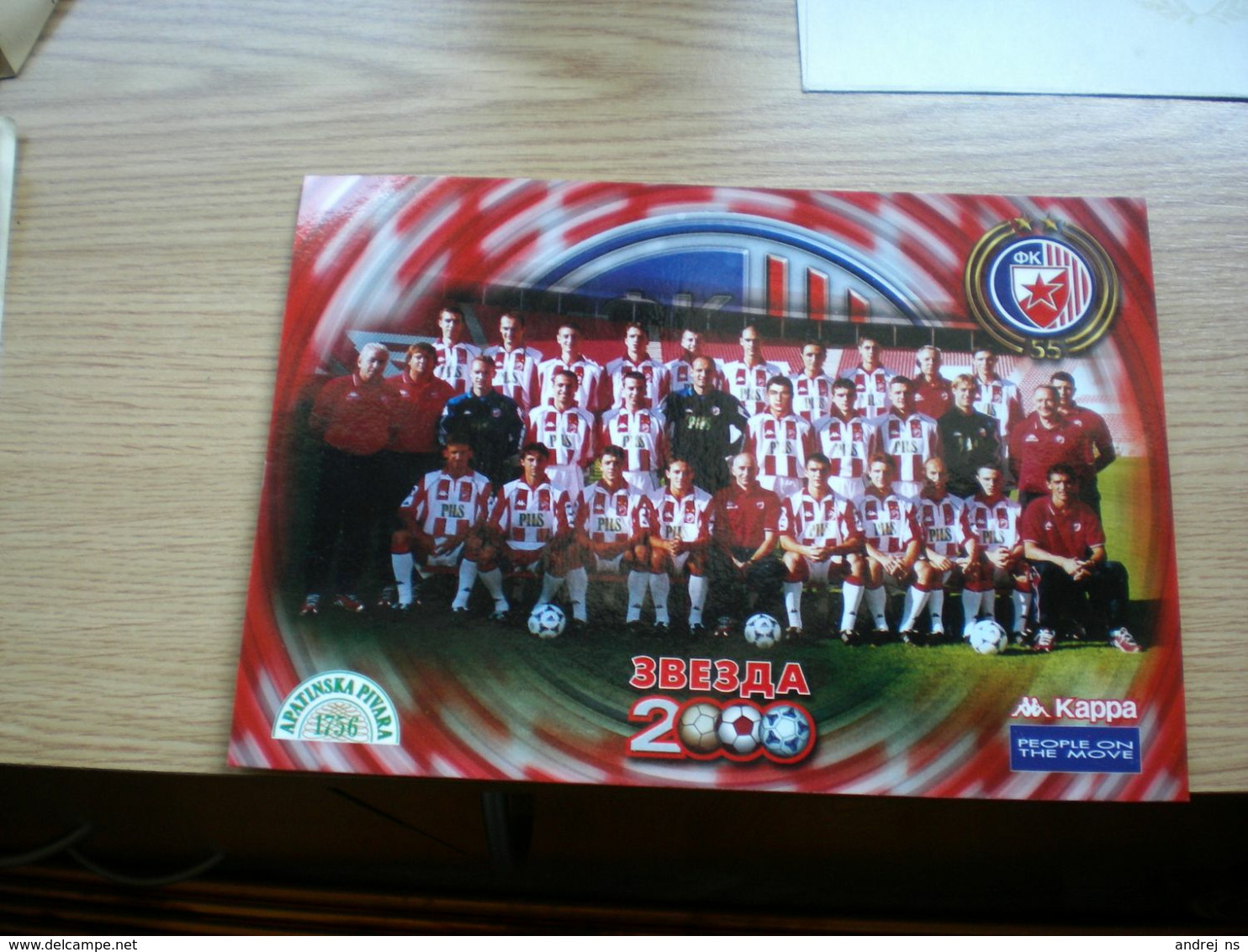 Football FK Crvena Zvezda  Big Postcards - Fussball