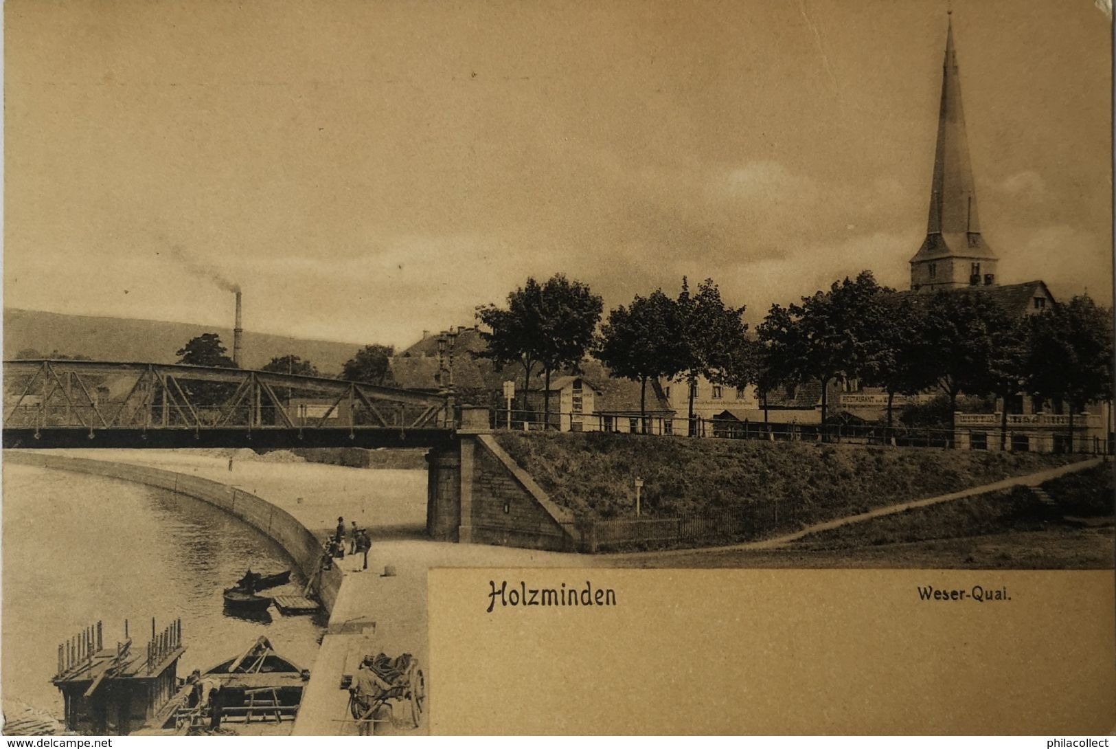 Holzminden //  Weser Quai Ca 1900 - Holzminden