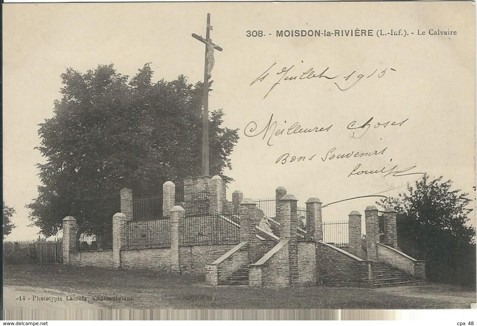 LOIRE ATLANTIQUE : Moisdon-la-Rivière, Le Calvaire - Moisdon La Riviere