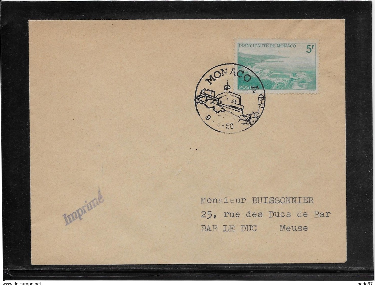 Monaco - Lettre - TB - Postmarks