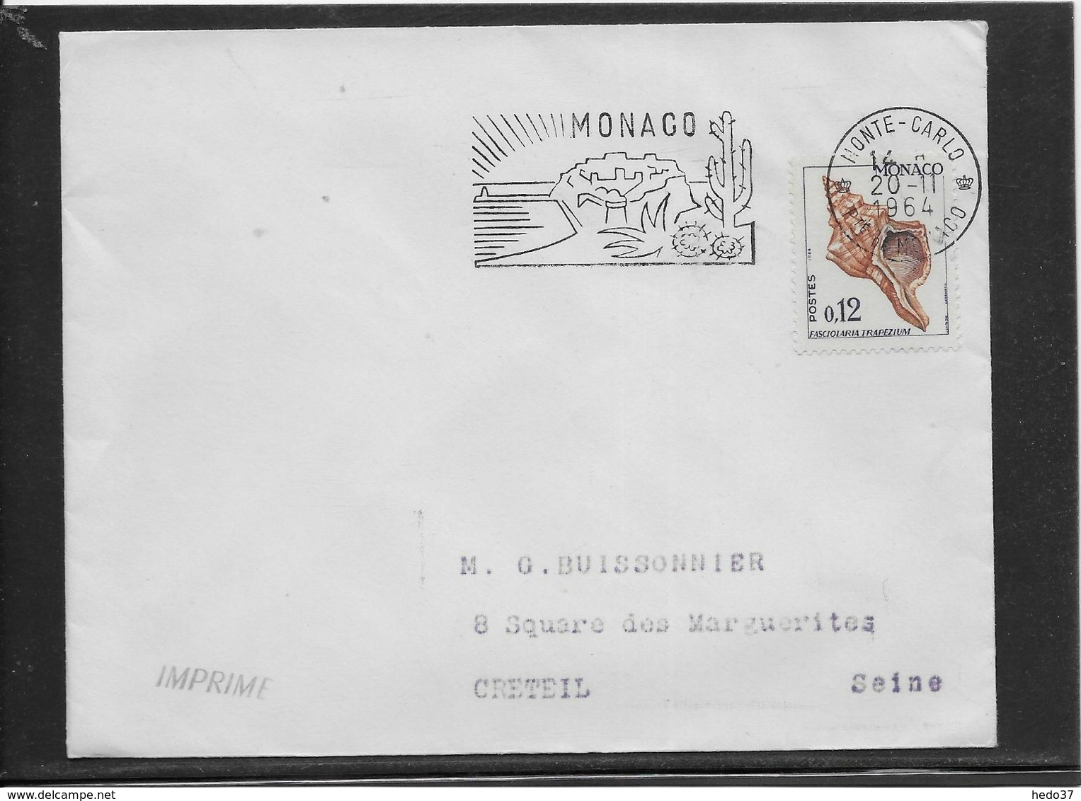 Monaco - Cactus - Lettre - TB - Poststempel