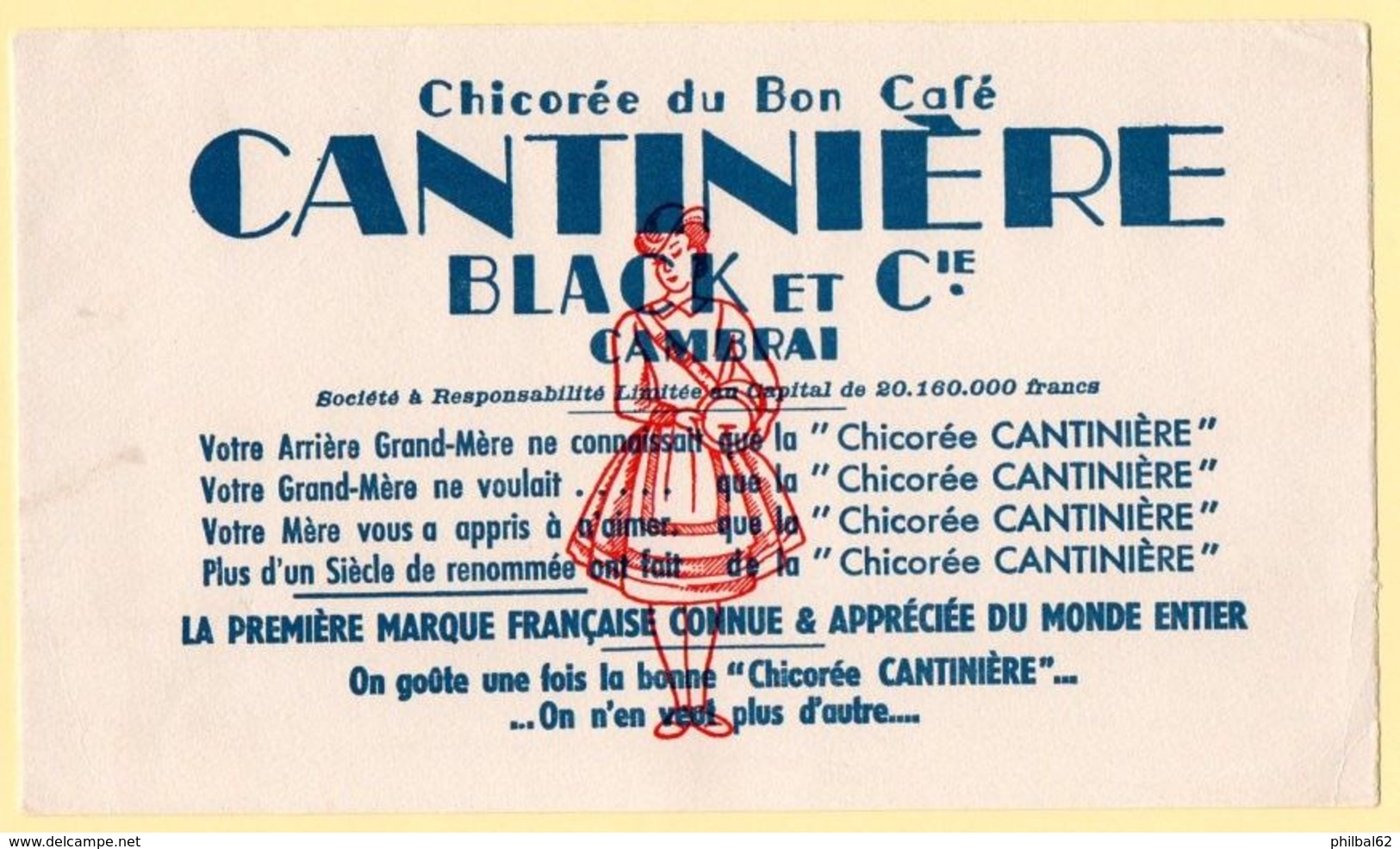 Buvard Chicorée La Cantinière, à Cambrai. - Altri & Non Classificati