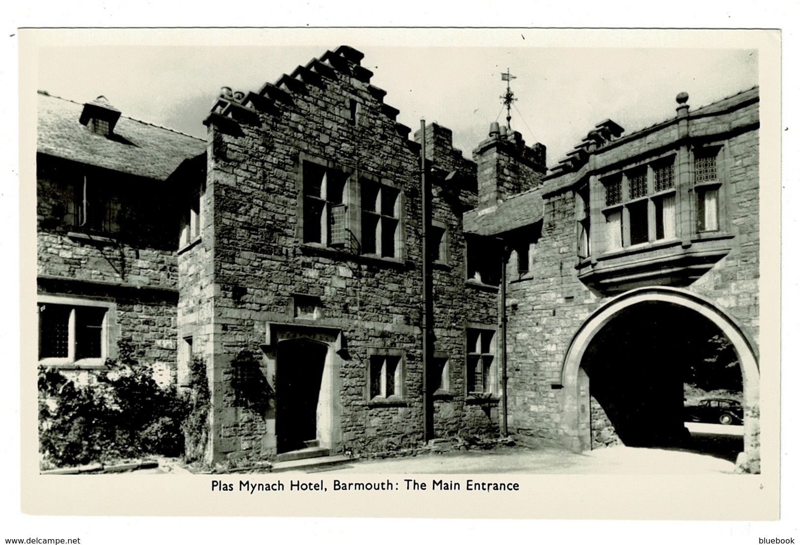 Ref 1394 - Real Photo Postcard - Plas Mynach Hotel - Barmouth Merionethshire Wales - Merionethshire